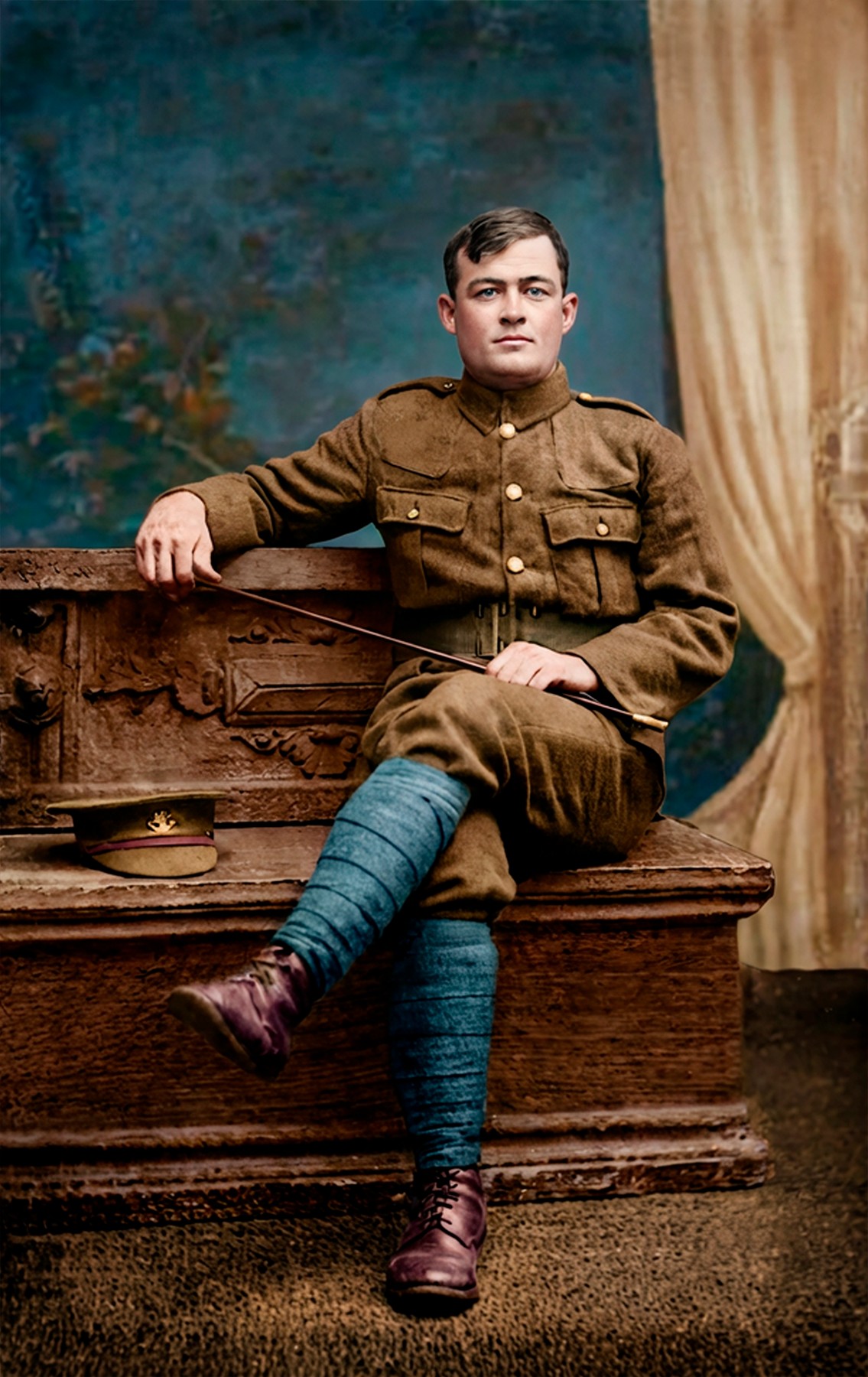 Gary — Military Portrait — after restoration